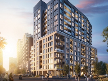 Louis Condominiums - New condos in Sainte-Marie (Ville-Marie) registering now with model units move-in ready currently building with outdoor parking with indoor parking near the metro near a train station with pool with gym