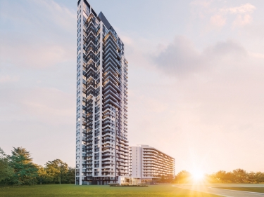 Symphonia Viu - New condos in Verdun registering now move-in ready currently building with outdoor parking with indoor parking near the metro near a train station with pool with gym: 3 bedrooms
