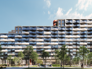 Les Loges - New condos in McMasterville registering now move-in ready with elevator with indoor parking: Studio/loft