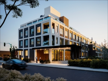Royalton - New condos in Parc-Extension registering now with model units with indoor parking near a train station with pool: 4 bedrooms and more, $600 001 - $700 000