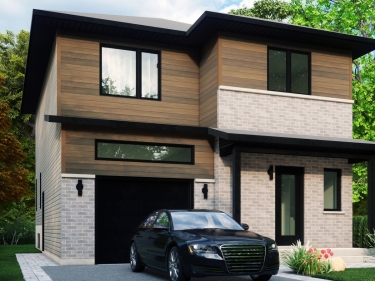 Le Nouveau Champlain - New houses in Vaudreuil-Dorion with model units with outdoor parking with indoor parking with pool: 3 bedrooms