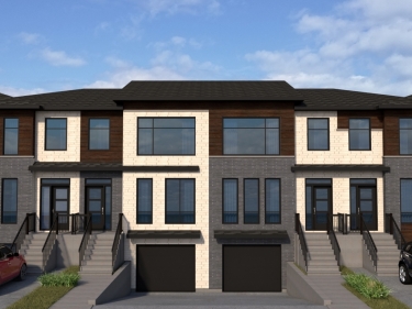 Longueuil - Semi-detached Duplex | townhouses - New houses in le d'Orlans move-in ready currently building with indoor parking near a train station: $500 001 -$ 600 000