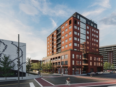 Le Moden CONDOMINIUMS - New condos in Saint-Leonard with model units currently building with indoor parking near a train station with gym: 3 bedrooms, $500 001 -$ 600 000