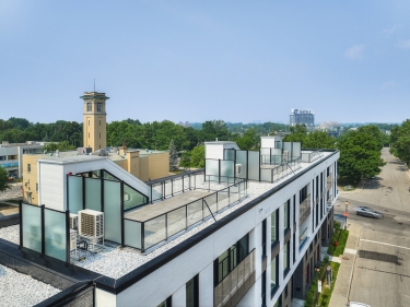 Gouin Pavillion - Henri B - New houses in Mont-Royal registering now with model units move-in ready with outdoor parking near the metro with pool: 2 bedrooms