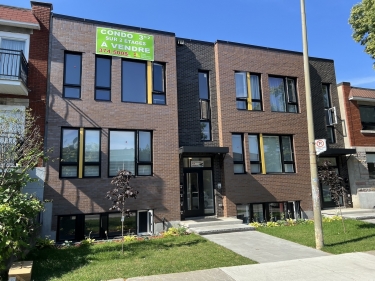 New condo on 2 floors | Parc-Extension - New condos in Ahuntsic registering now with model units move-in ready with indoor parking near a train station with pool: 4 bedrooms and more, $300 001 - $400 000