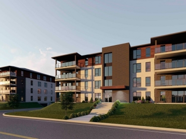 Rental Condos  East River - New Rentals in Sainte-Marthe-sur-le-Lac registering now move-in ready currently building with outdoor parking near the metro with gym: 1 bedroom