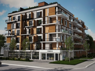Estrada Condos - New condos in Saint-Leonard registering now with model units move-in ready currently building with outdoor parking near a train station with gym: 1 bedroom