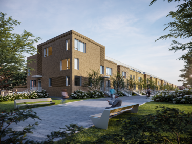 Univert Ville Lasalle - New houses in Dorval registering now with model units currently building with elevator with outdoor parking with indoor parking with pool with gym: 4 bedrooms and more