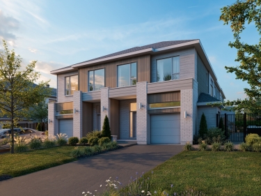 Le 5E Quartier - New houses in the Laurentians registering now with model units currently building with elevator with indoor parking near a train station: 3 bedrooms