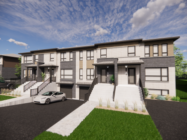 Le carr Bloomsbury | Townhouses - New houses in the city of Mercier move-in ready with elevator with outdoor parking with indoor parking near the metro with gym: 3 bedrooms