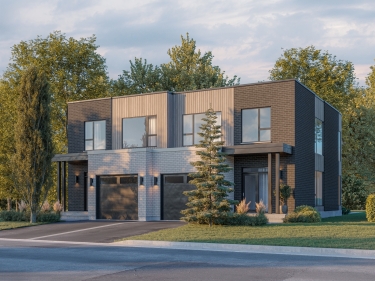 Faubourg Cousineau - Semi-detached - New houses in Brossard currently building with indoor parking near a train station with pool: 4 bedrooms and more