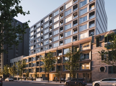 1200 MacKay Condominiums - New Rentals in Quartier des lumires (Montral) with model units with elevator near the metro near a train station with pool with gym: 1 bedroom, $600 001 - $700 000