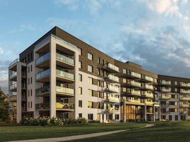 Neolia Condos - New condos in Notre-Dame-de-l'le-Perrot with elevator with outdoor parking near a train station with pool: 1 bedroom