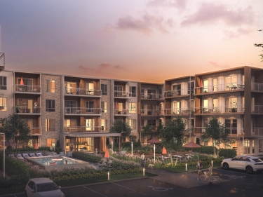 Vallem sur l'eau - Collection Montagnarde - New condos in Contrecoeur with model units move-in ready currently building with outdoor parking near the metro with pool: 1 bedroom