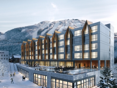 Alpinn Mountainside condohotel - New condos in Bromont registering now move-in ready with elevator with indoor parking near the metro near a train station with gym