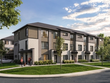 Le Quartier Montmartre - New condos in Boisbriand with model units currently building with elevator near the metro near a train station