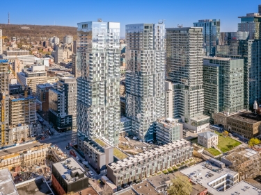 YUL 2 Condominiums - New condos in Westmount with model units move-in ready currently building with elevator with indoor parking near the metro near a train station: 3 bedrooms