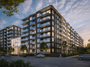 Bass 3 - New condos in Point Saint-Charles move-in ready currently building with outdoor parking near the metro near a train station: 2 bedrooms