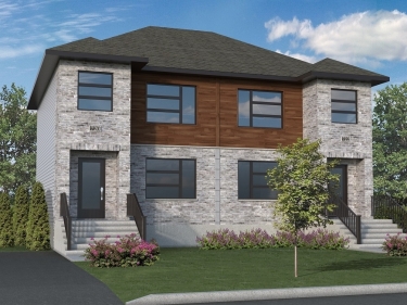 Aux Grs Des Champs - Phase 4 - New houses in Sainte-Barbe move-in ready with outdoor parking with indoor parking near the metro with pool: 3 bedrooms