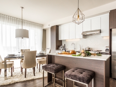 quinoxe - St-Elzar Phase 2 - New Rentals in Chomedey registering now with model units move-in ready currently building near the metro with pool: Studio/loft